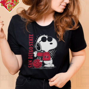 Snoopy The Peanuts San Diego State Aztecs Basketball Shirt