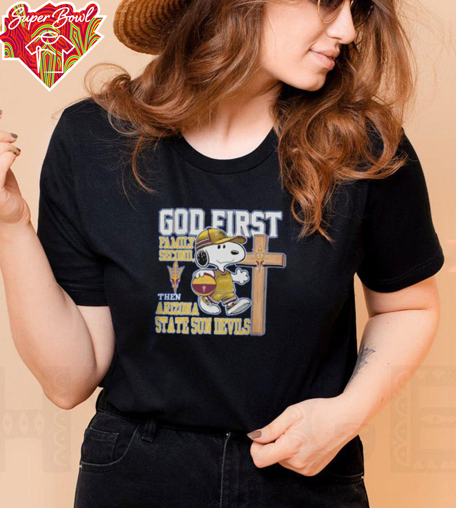 Snoopy Walking God First Family Second Then Arizona State Sun Devils Snoopy Walking God First Family Second Then Arizona State Sun Devils