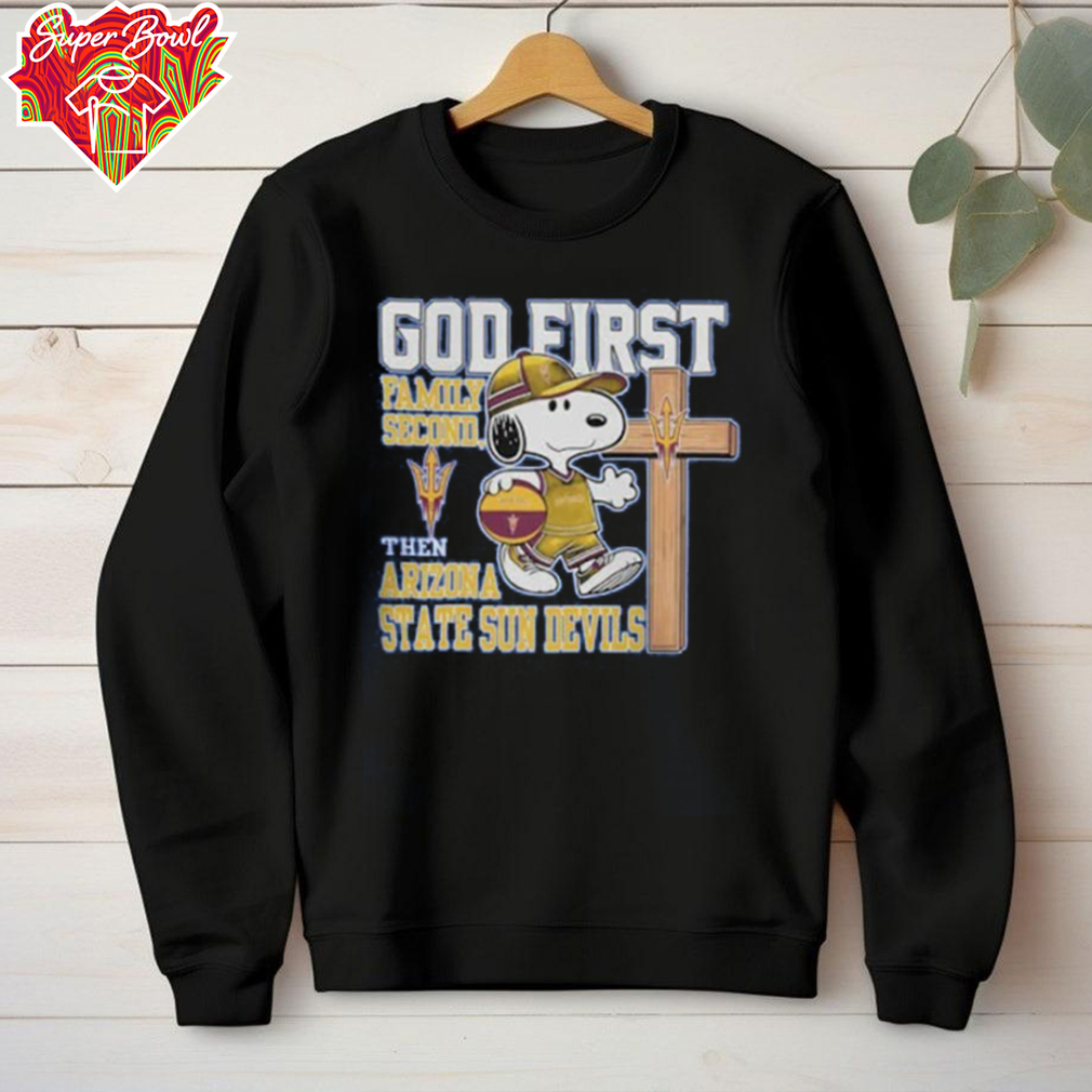 Snoopy Walking God First Family Second Then Arizona State Sun Devils Snoopy Walking God First Family Second Then Arizona State Sun Devils