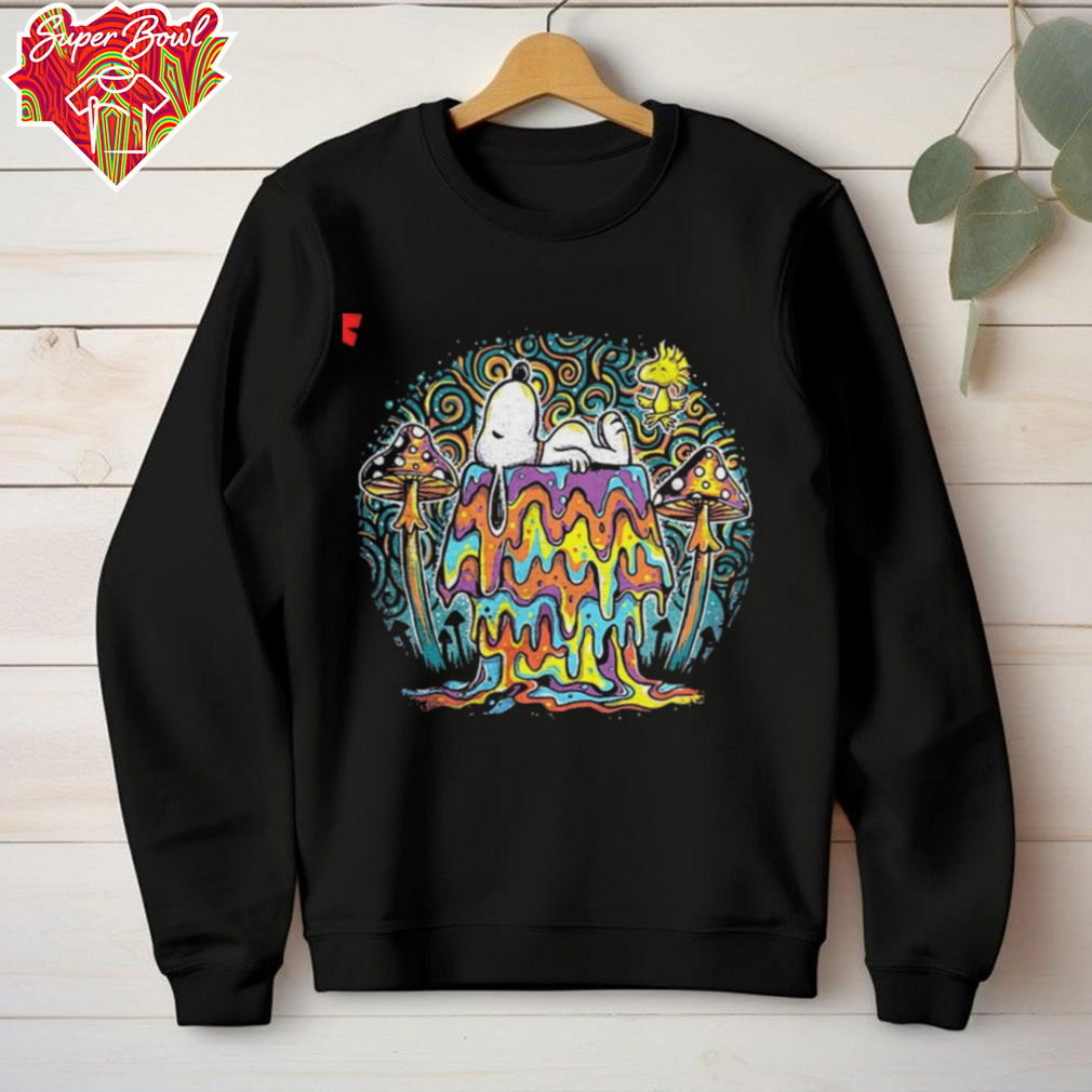 Snoopy and Woodstock in a psychedelic world melted dreams shirt Snoopy and Woodstock in a psychedelic world melted dreams shirt