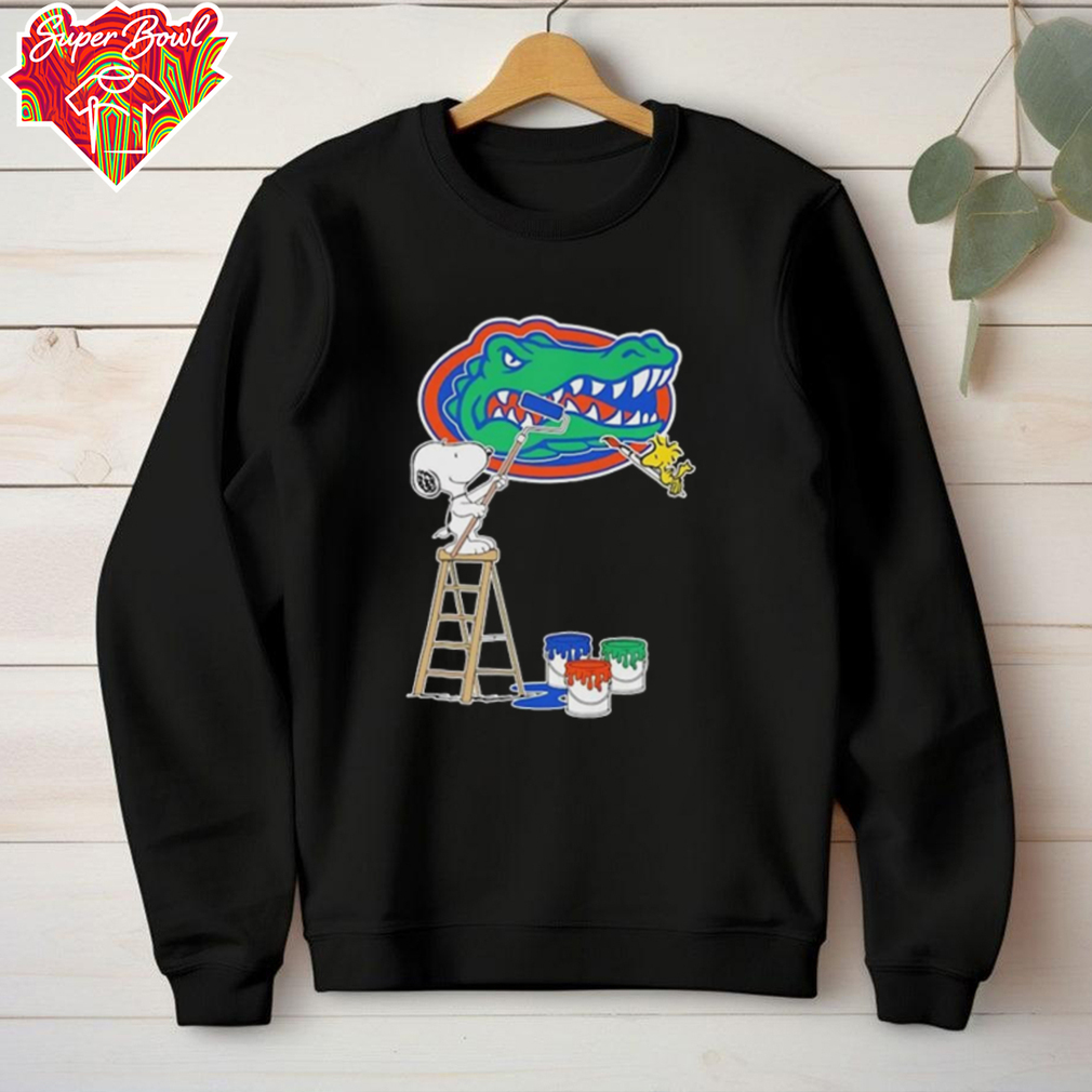 Snoopy and Woodstock painting Florida Gators shirt Snoopy and Woodstock painting Florida Gators shirt