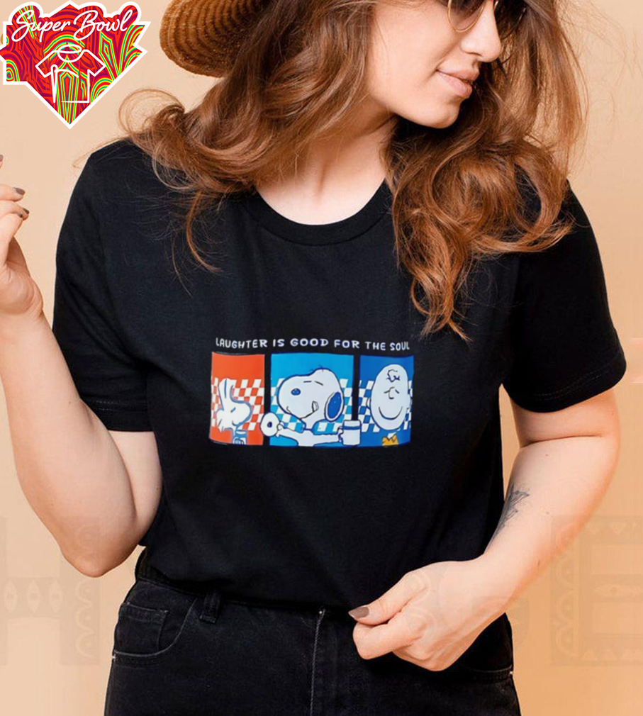 The Peanuts laughter is good for the soul shirt The Peanuts laughter is good for the soul shirt