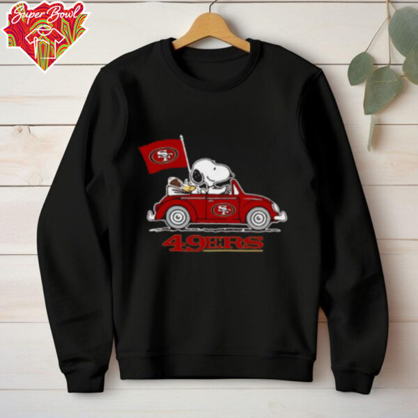 The Snoopy And Woodstock Ride The San Francisco 49ers Car Youth T Shirt