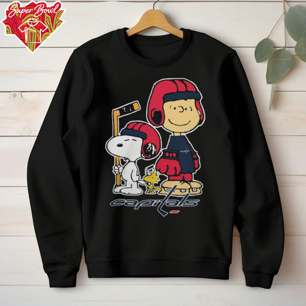 Washington Capitals NHL Charlie Brown Snoopy And Woodstock Logo Shirt Washington Capitals NHL Charlie Brown Snoopy And Woodstock Logo Shirt