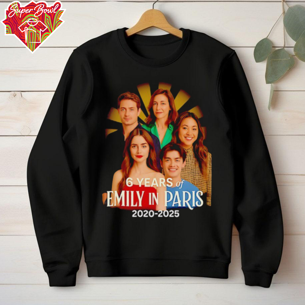6 years of Emily in Paris 2020 2025 characters shirt 6 years of Emily in Paris 2020 2025 characters shirt