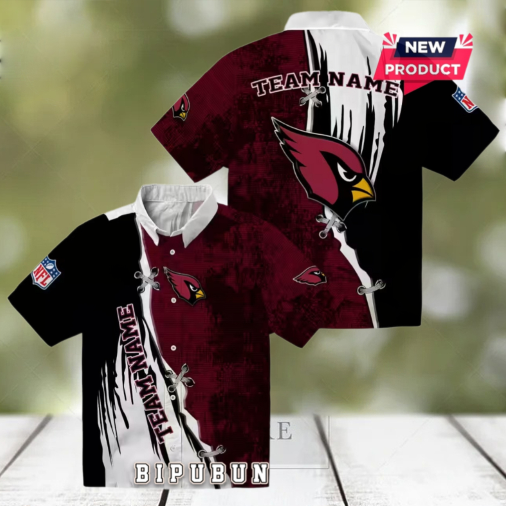 Arizona Cardinals Custom Edgy Streaks Hawaiian Shirt Arizona Cardinals Custom Edgy Streaks Hawaiian Shirt