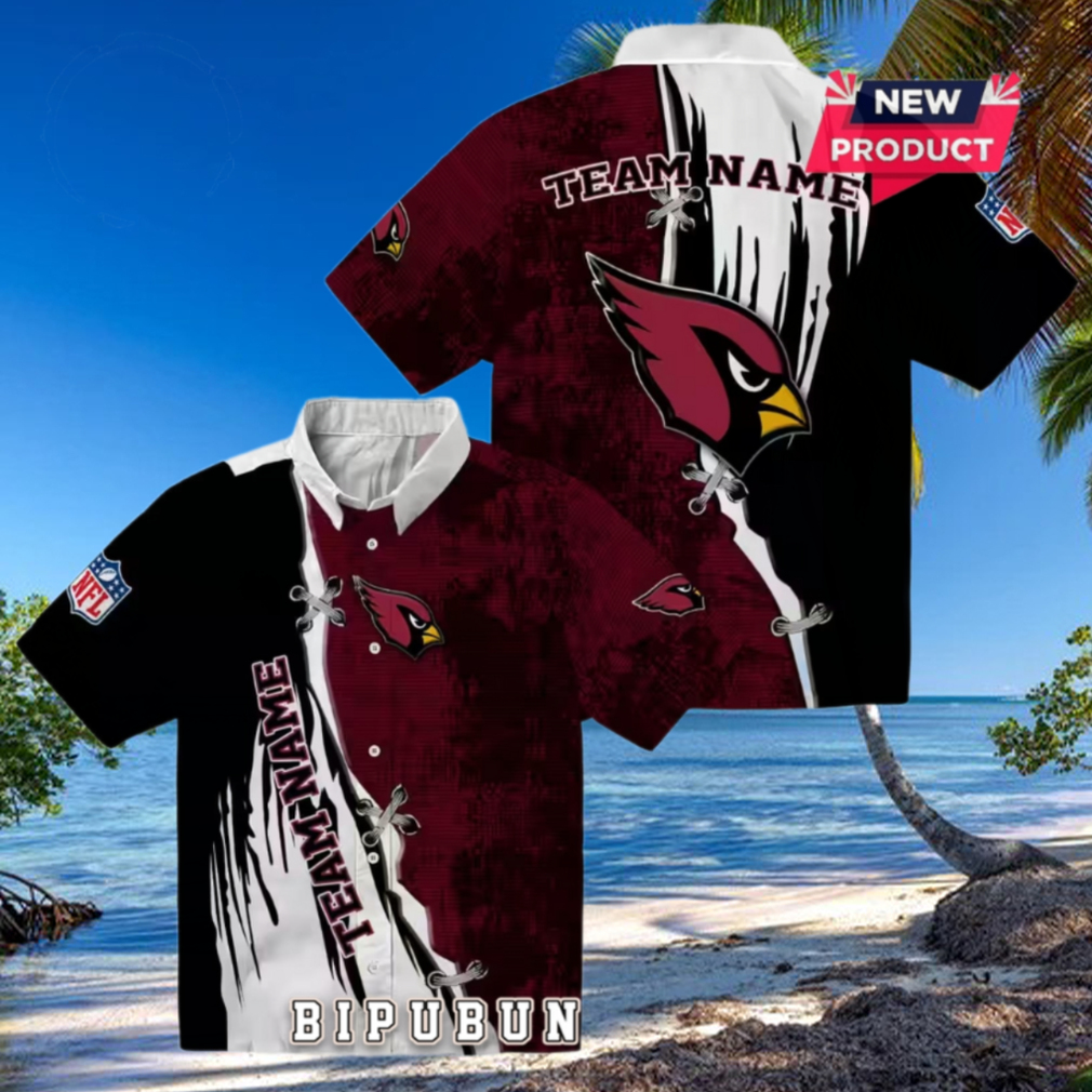 Arizona Cardinals Custom Edgy Streaks Hawaiian Shirt Arizona Cardinals Custom Edgy Streaks Hawaiian Shirt