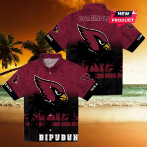 Arizona Cardinals Custom Sunset Pattern Hawaiian Shirt
