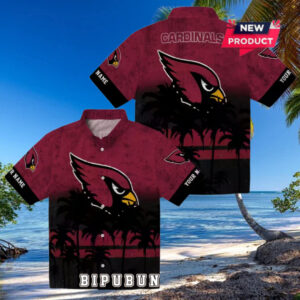 Arizona Cardinals Custom Sunset Pattern Hawaiian Shirt