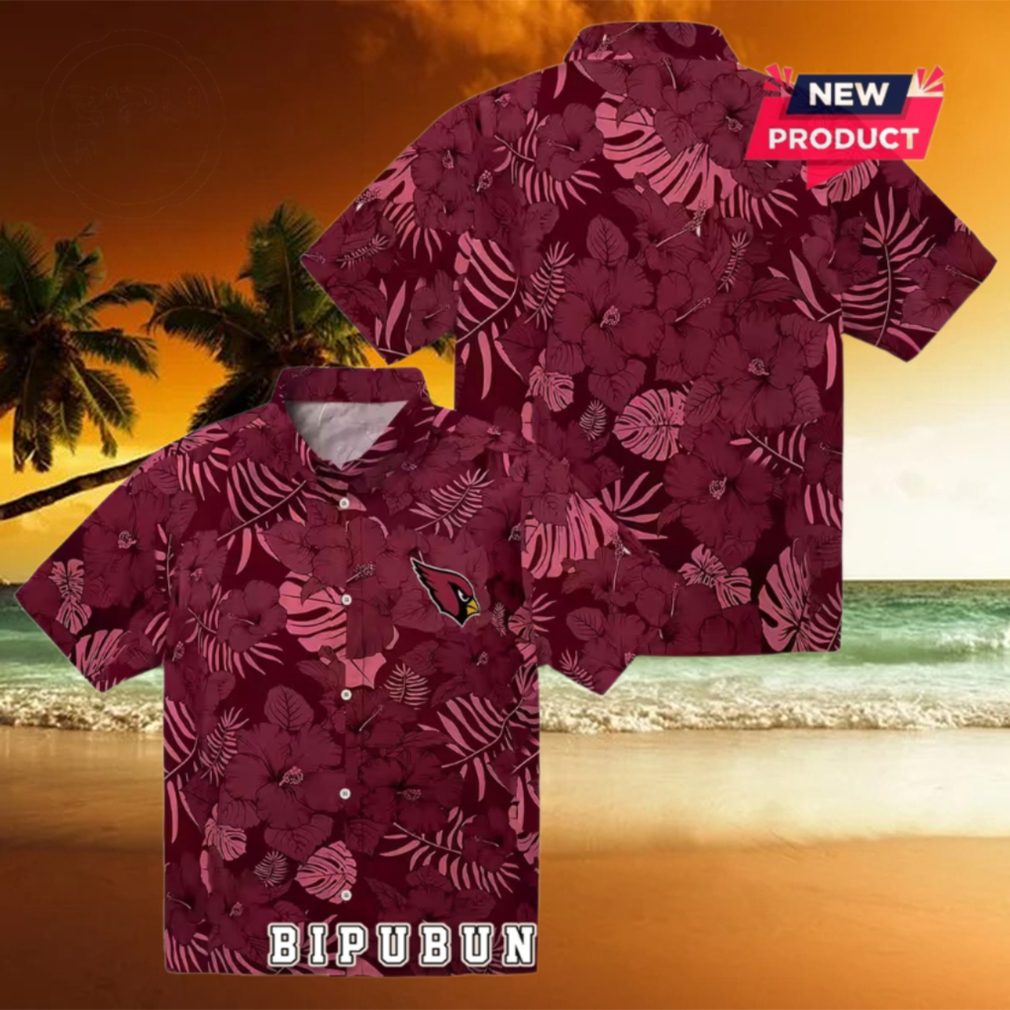 Arizona Cardinals Jungle Vibes Hawaiian Shirt Arizona Cardinals Jungle Vibes Hawaiian Shirt