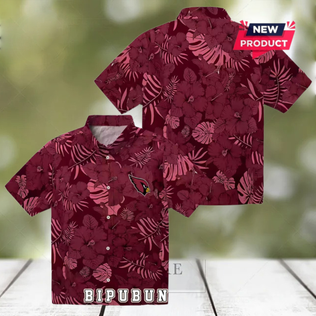 Arizona Cardinals Jungle Vibes Hawaiian Shirt Arizona Cardinals Jungle Vibes Hawaiian Shirt