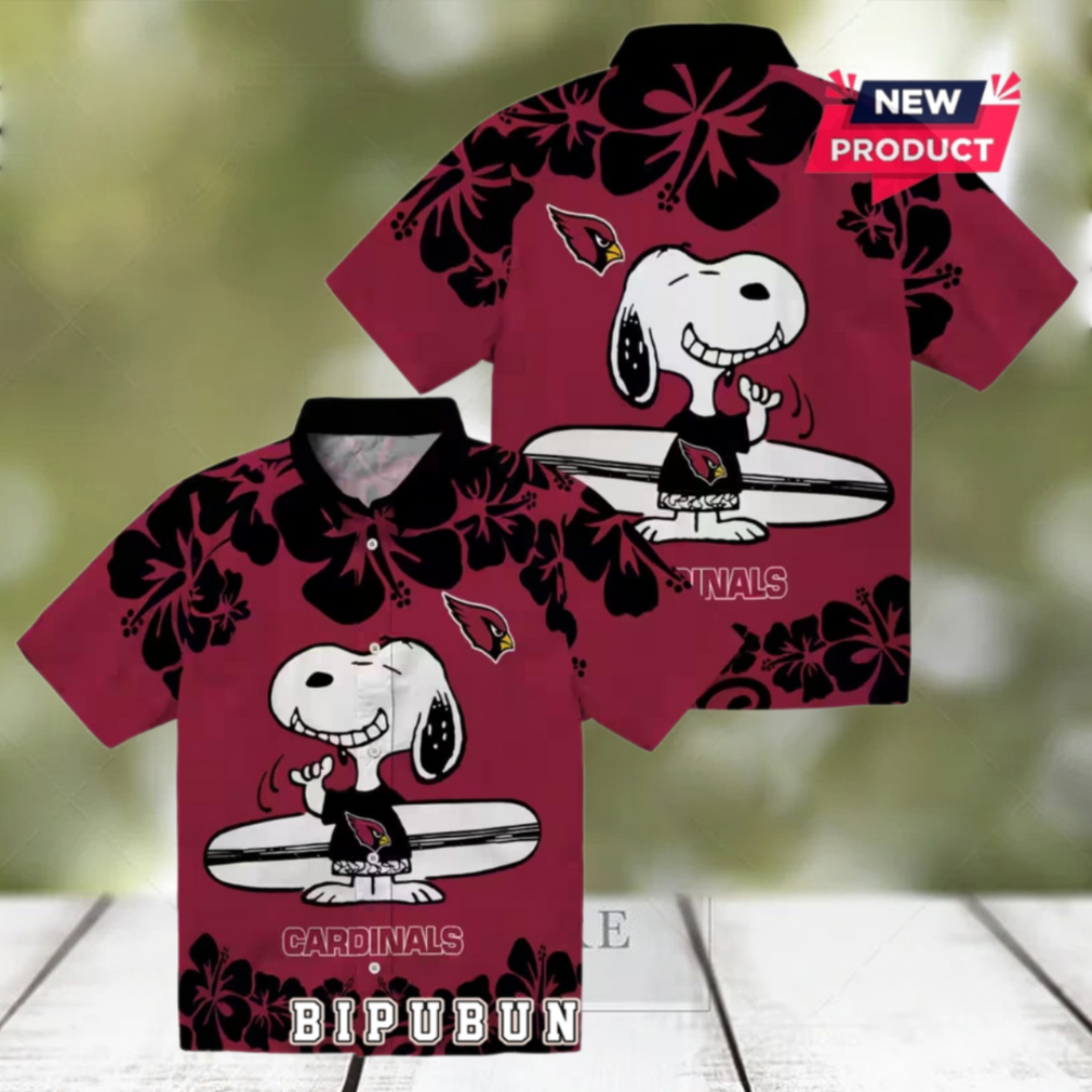 Arizona Cardinals Snoopy Surf Hawaiian Shirt Arizona Cardinals Snoopy Surf Hawaiian Shirt