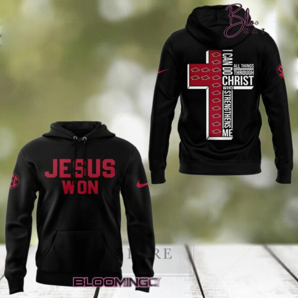 Arkansas Razorback x Jesus Won Special Edition Hoodie