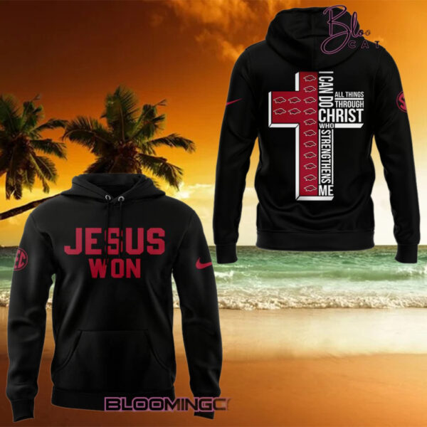 Arkansas Razorback x Jesus Won Special Edition Hoodie