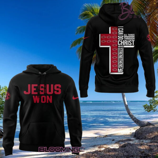 Arkansas Razorback x Jesus Won Special Edition Hoodie