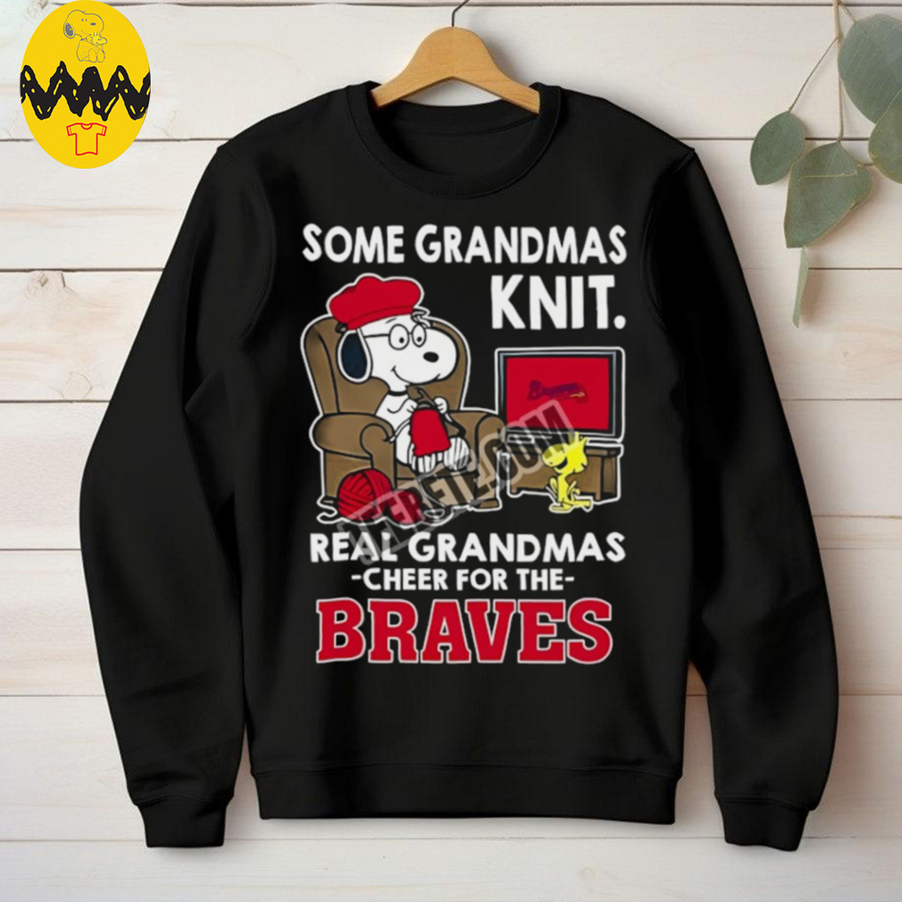 Atlanta Braves Snoopy Grandmas Knit And Woodstock Shirt Atlanta Braves Snoopy Grandmas Knit And Woodstock Shirt