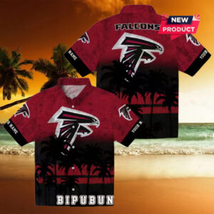 Atlanta Falcons Custom Sunset Pattern Hawaiian Shirt