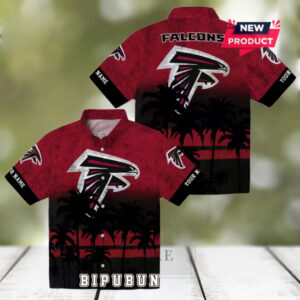 Atlanta Falcons Custom Sunset Pattern Hawaiian Shirt