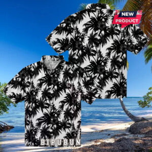 Atlanta Falcons Palm Motifs Hawaiian Shirt
