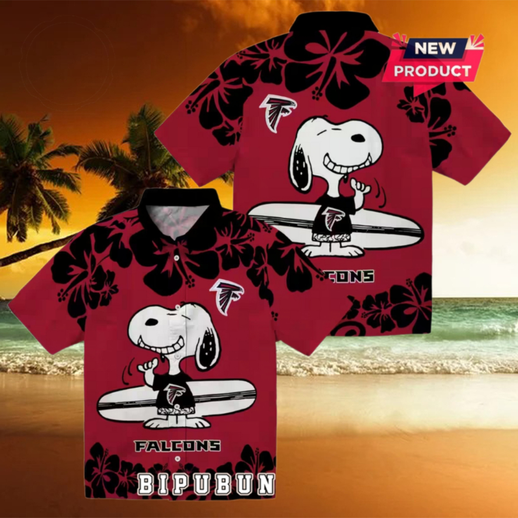 Atlanta Falcons Snoopy Surf Hawaiian Shirt Atlanta Falcons Snoopy Surf Hawaiian Shirt