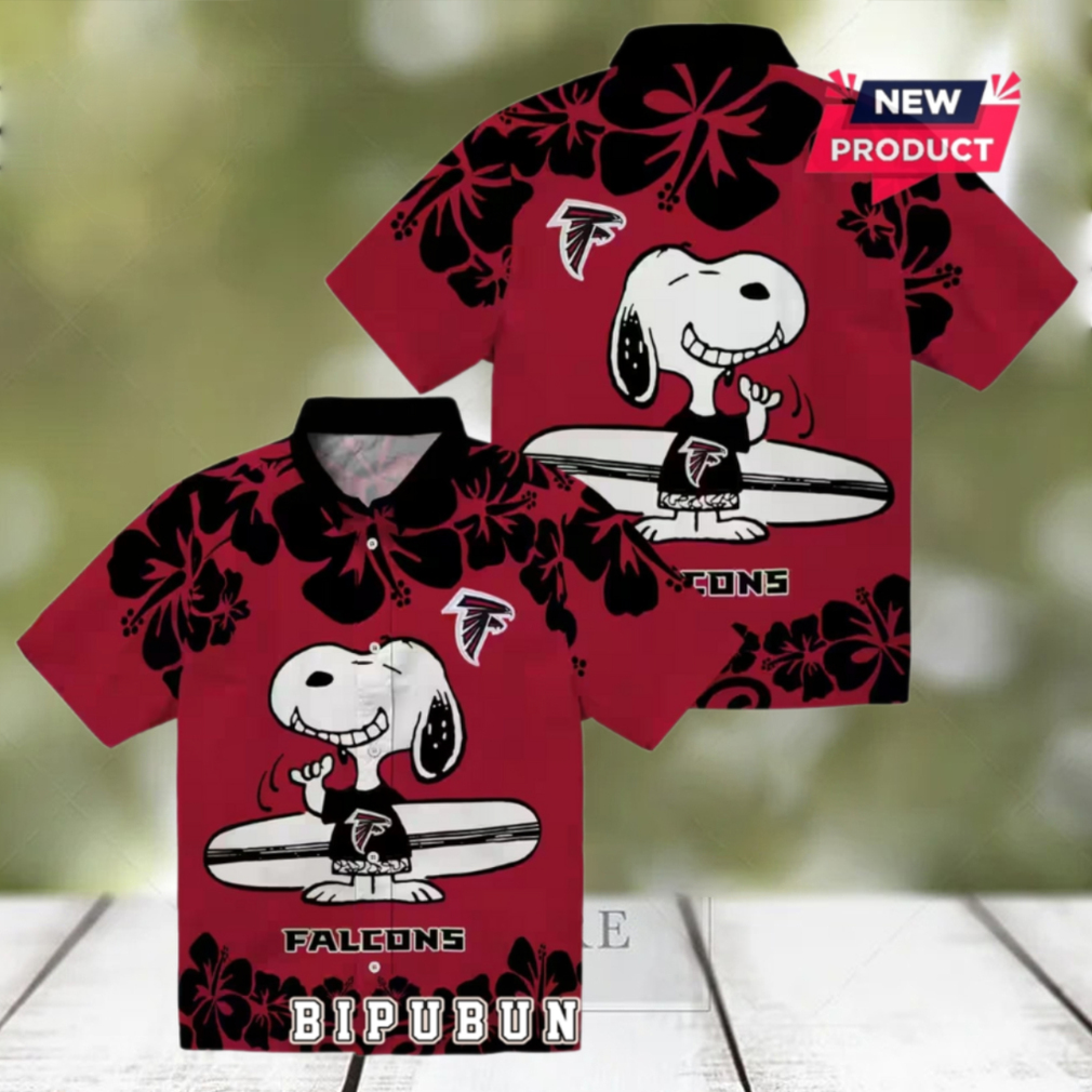 Atlanta Falcons Snoopy Surf Hawaiian Shirt Atlanta Falcons Snoopy Surf Hawaiian Shirt
