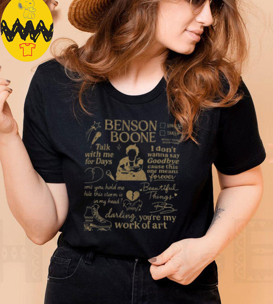 Benson Boone Doodle Art Music T Shirt Benson Boone Doodle Art Music T Shirt