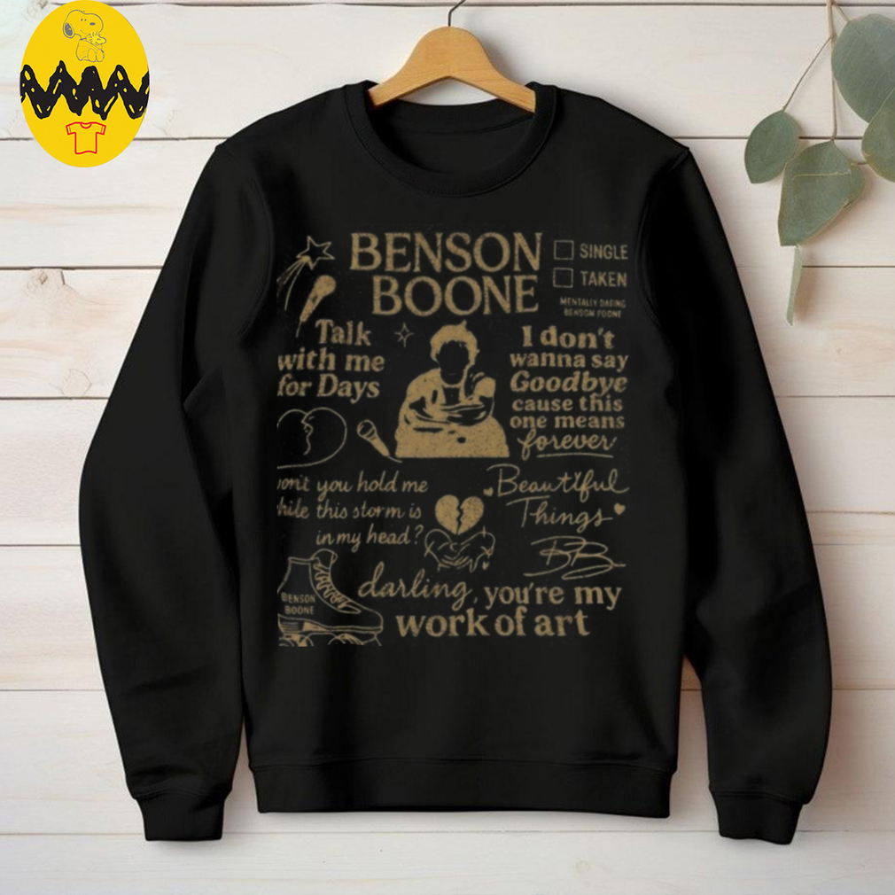 Benson Boone Doodle Art Music T Shirt Benson Boone Doodle Art Music T Shirt