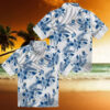 Dallas Cowboys Palm Horizon Blue Hawaiian Shirt
