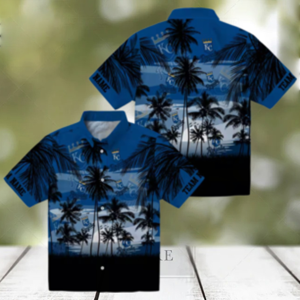 Best Kansas City Royals Sunset Hawaiian Shirt Blue & Black MLB Summer Beach Shirt Best Kansas City Royals Sunset Hawaiian Shirt Blue & Black MLB Summer Beach Shirt