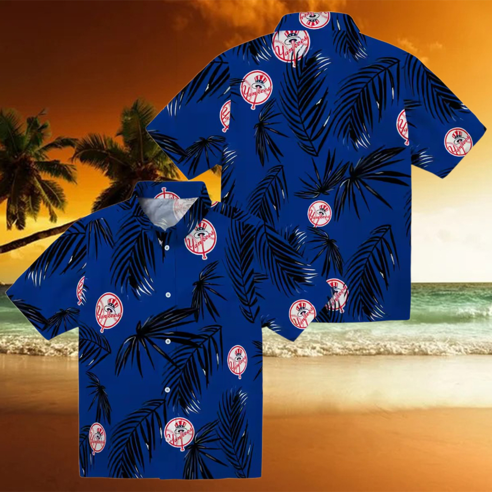 Best New York Yankees Beach Hawaiian Shirt Navy Palm Leaf Summer Fan Clothing Sunflowe Best New York Yankees Beach Hawaiian Shirt Navy Palm Leaf Summer Fan Clothing Sunflowe