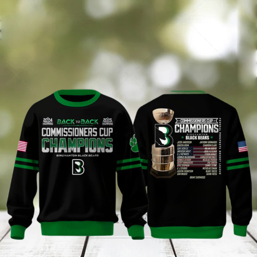 Binghamton Black Bears Commissioner’s Cup 2025 Champions Sweatshirt Binghamton Black Bears Commissioner’s Cup 2025 Champions Sweatshirt