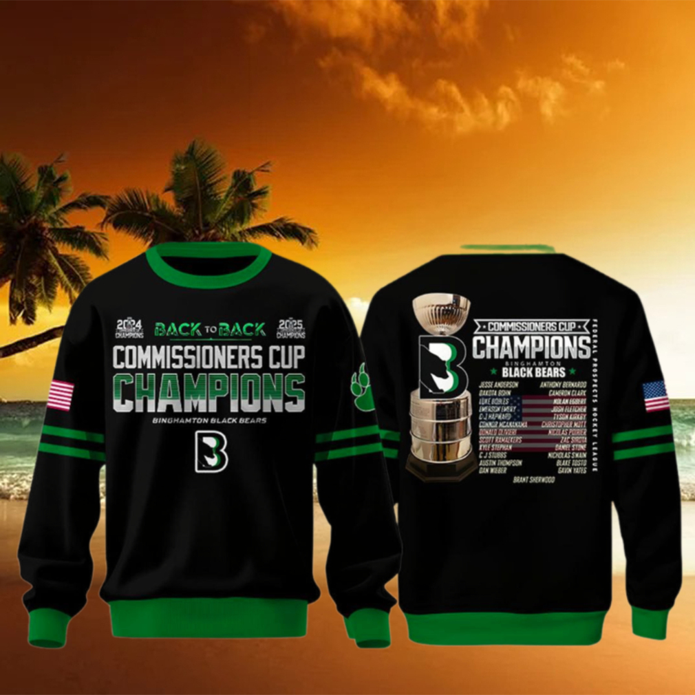 Binghamton Black Bears Commissioner’s Cup 2025 Champions Sweatshirt Binghamton Black Bears Commissioner’s Cup 2025 Champions Sweatshirt