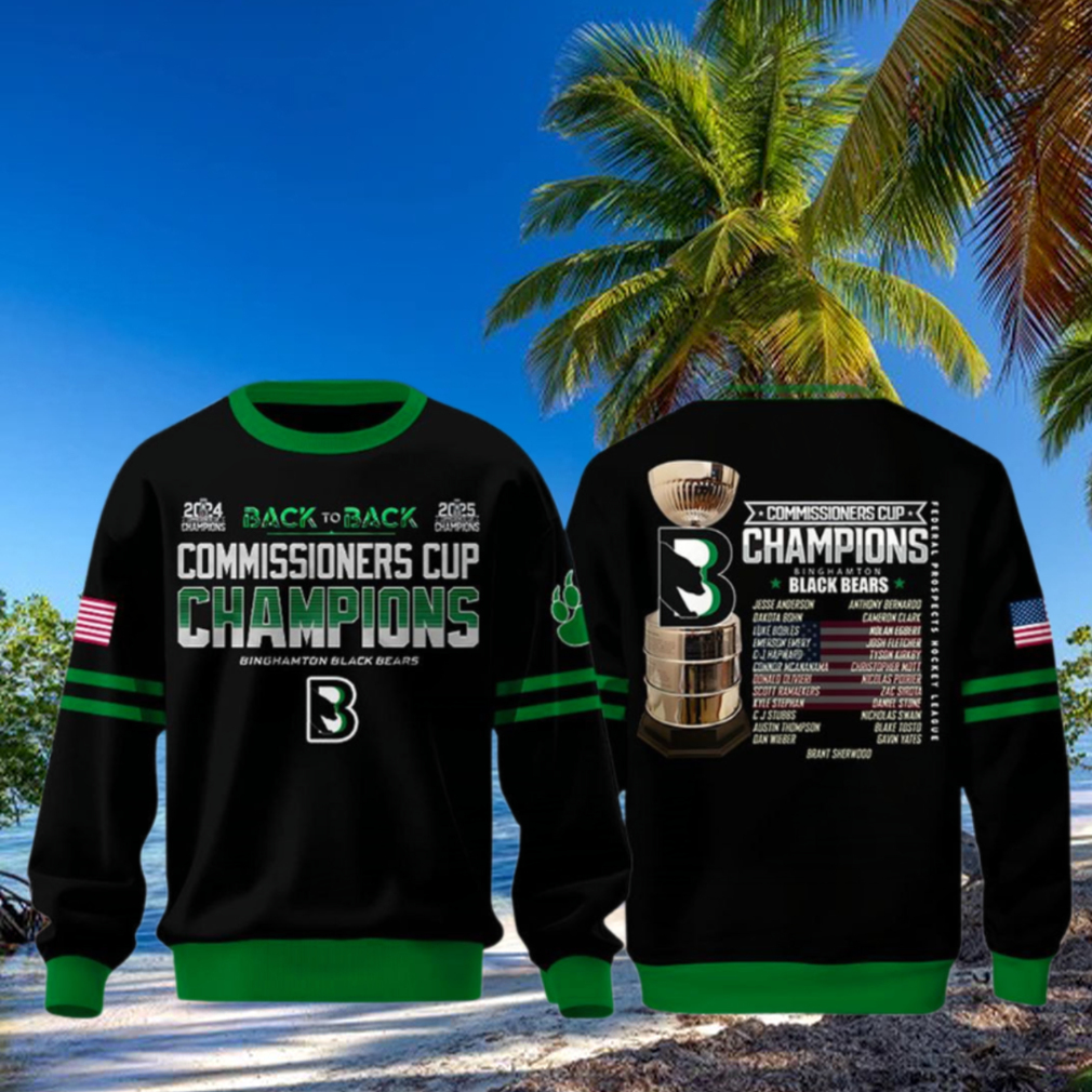 Binghamton Black Bears Commissioner’s Cup 2025 Champions Sweatshirt Binghamton Black Bears Commissioner’s Cup 2025 Champions Sweatshirt