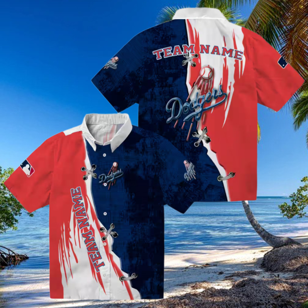 Blue White Dodgers Hawaiian Shirt Stylish MLB Tropical Shirt for Game Day Fans Blue White Dodgers Hawaiian Shirt Stylish MLB Tropical Shirt for Game Day Fans