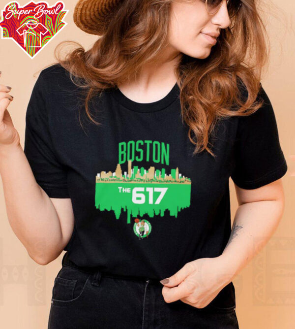 Boston Celtics the 617 skyline shirt