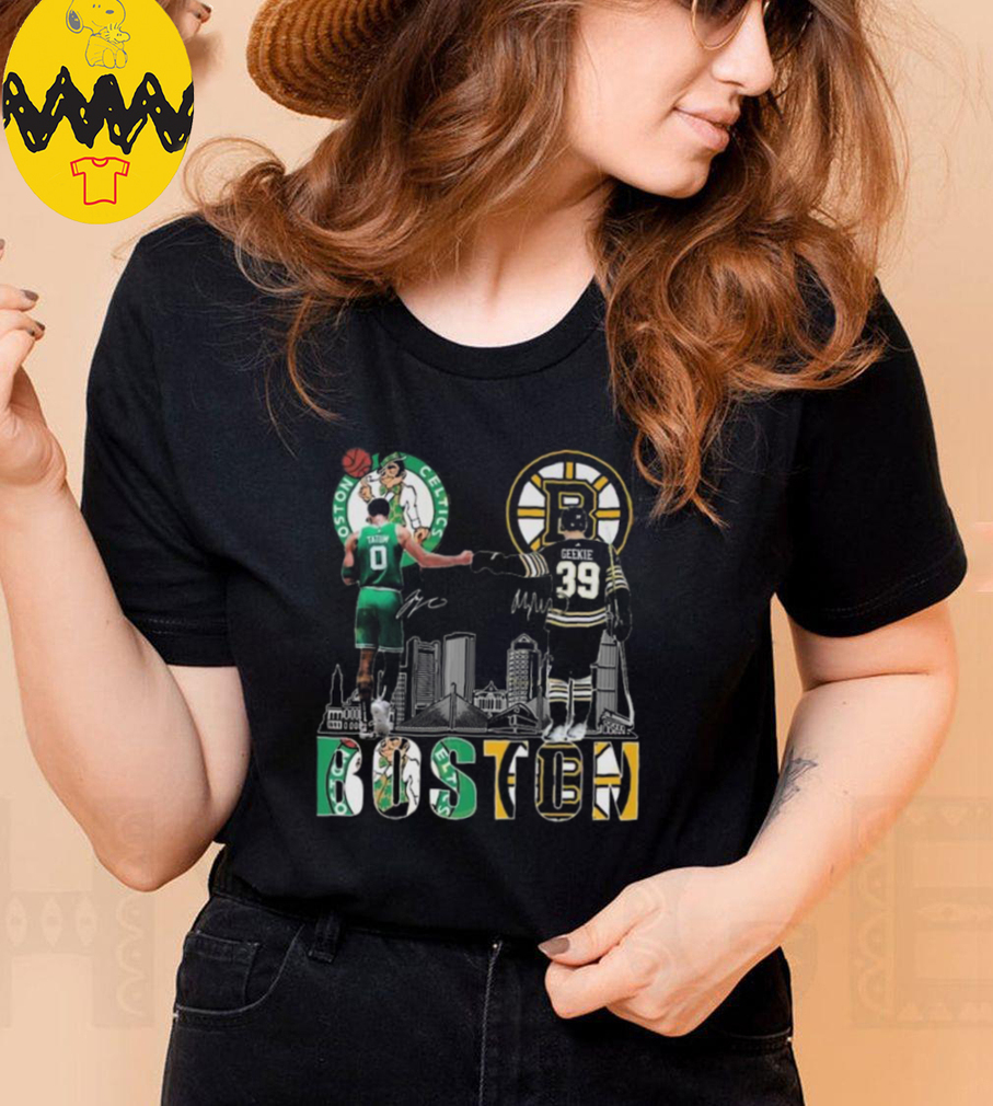 Boston Celtics x Boston Bruins Signatures T Shirt Boston Celtics x Boston Bruins Signatures T Shirt