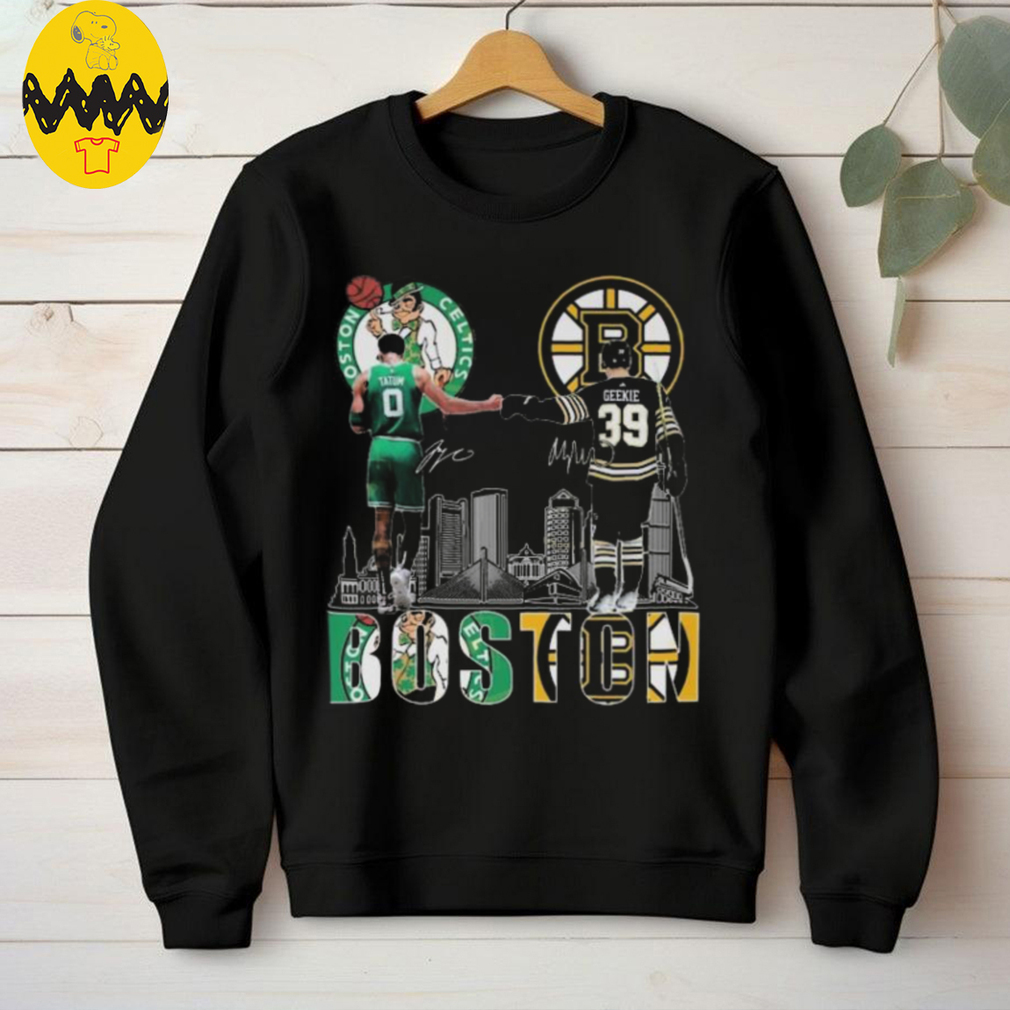 Boston Celtics x Boston Bruins Signatures T Shirt Boston Celtics x Boston Bruins Signatures T Shirt