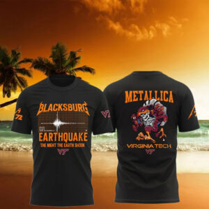 Breaking Virginia Tech Hokies Blacksburg Earthquake 2025 Shirt Gifts For Football Ideas