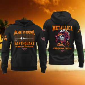 Breaking Virginia Tech Hokies Blacksburg Earthquake Hoodie Presents For Football Fans