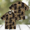 Brown San Diego Padres Hawaiian Shirt with Tribal Design   Perfect for Summer & Tailgate