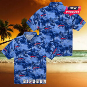 Buffalo Bills Coastal Palms Hawaiian Shirt