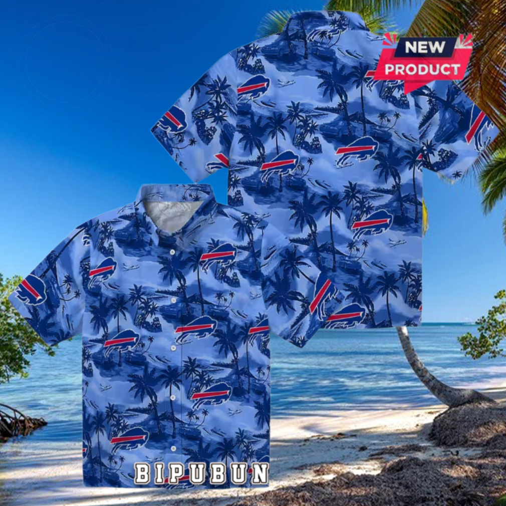 Buffalo Bills Coastal Palms Hawaiian Shirt Buffalo Bills Coastal Palms Hawaiian Shirt