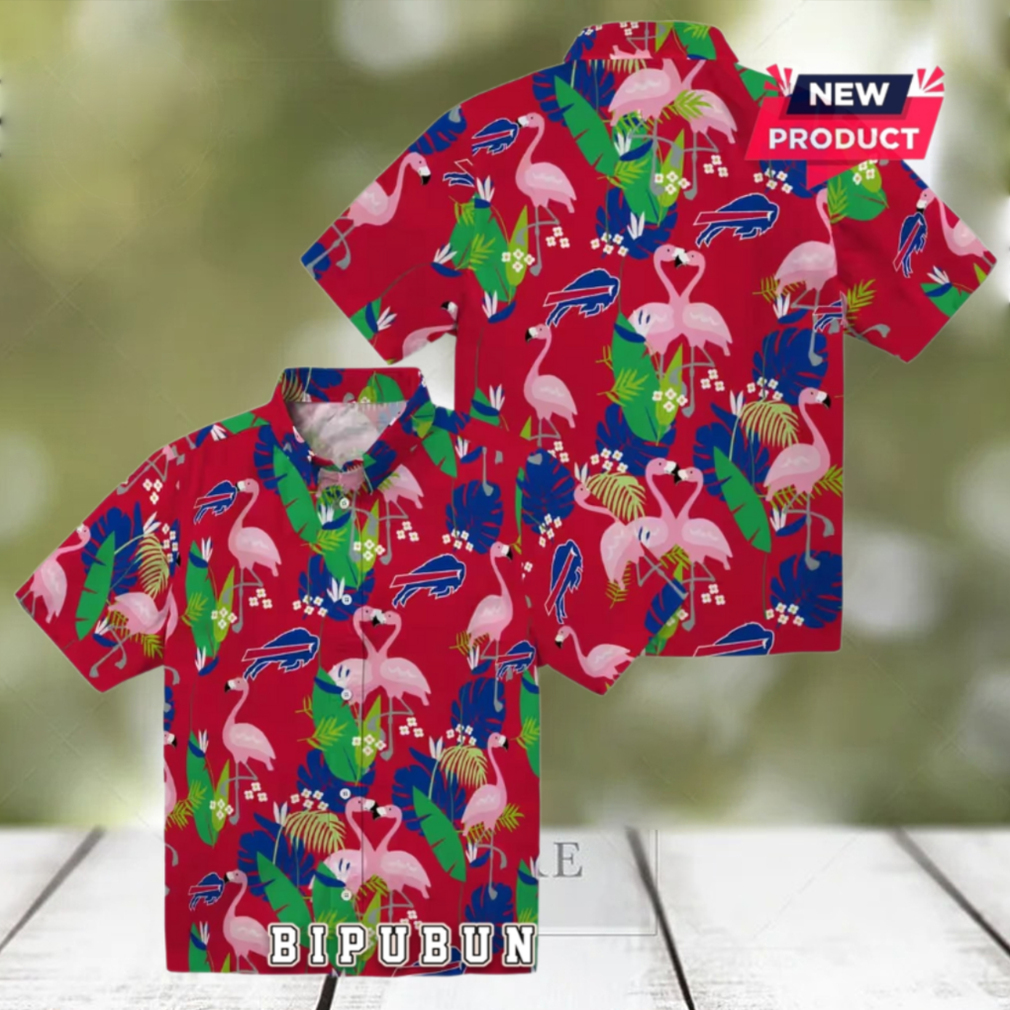Buffalo Bills Flamingo Foliage Hawaiian Shirt Buffalo Bills Flamingo Foliage Hawaiian Shirt