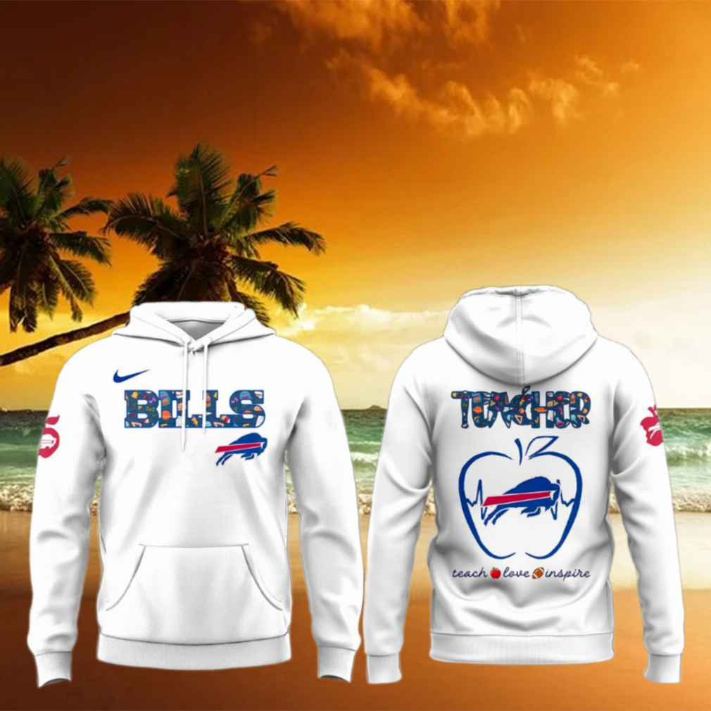 Buffalo Bills Teacher Appreciation White Hoodie Buffalo Bills Teacher Appreciation White Hoodie