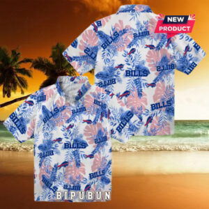 Buffalo Bills Tropical Leaves Hawaiian Shirt