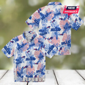 Buffalo Bills Tropical Leaves Hawaiian Shirt