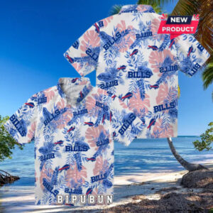 Buffalo Bills Tropical Leaves Hawaiian Shirt