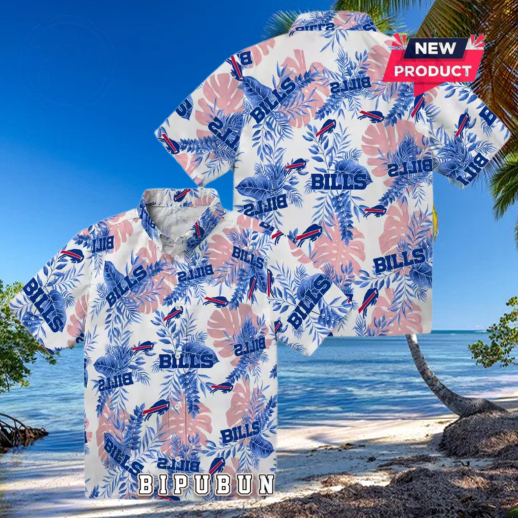 Buffalo Bills Tropical Leaves Hawaiian Shirt Buffalo Bills Tropical Leaves Hawaiian Shirt
