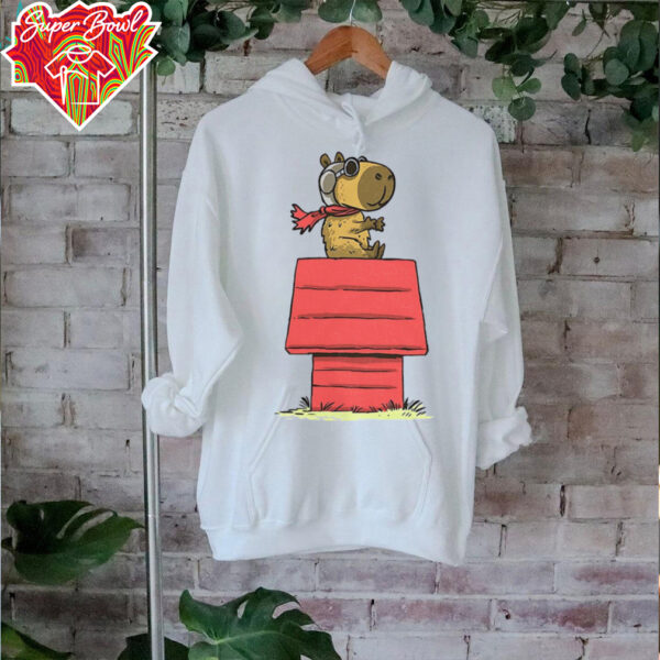 Capybara X Snoopy’s Red Baron Snoopybara shirt