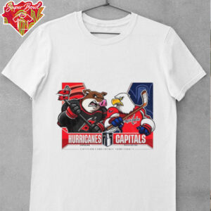 Carolina Hurricanes x Washington Capitals Eastern Conference Semi Finals Mascots 2025 shirt